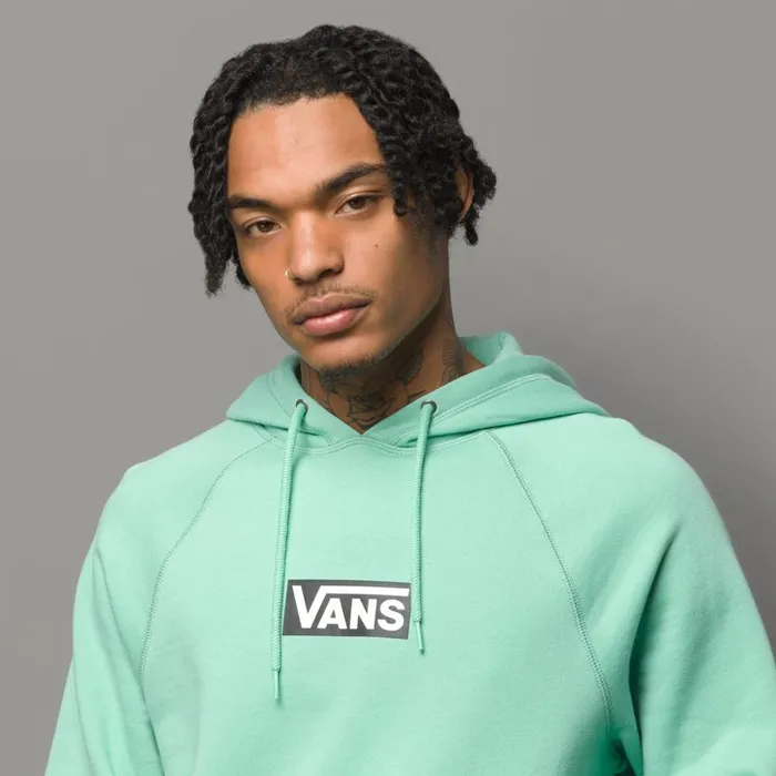Hoodies and Jackets Men Vans Versa Standard Hoodie Dusty Jade Green