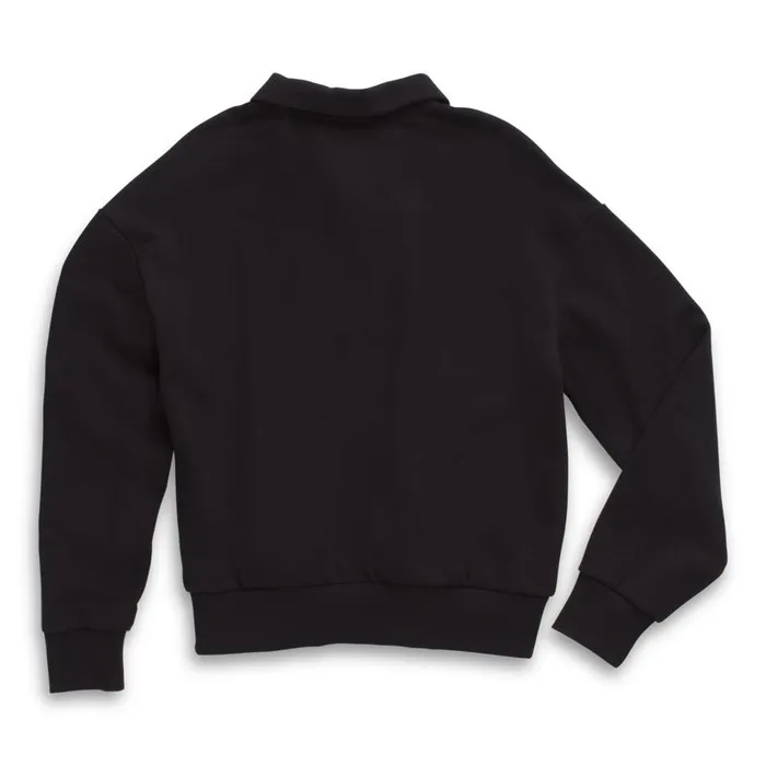 Hoodies and Jackets Women Vans Dome Grown Polo Fleece Black Hoodies and Jackets Women Vans Dome Grown Polo Fleece Black