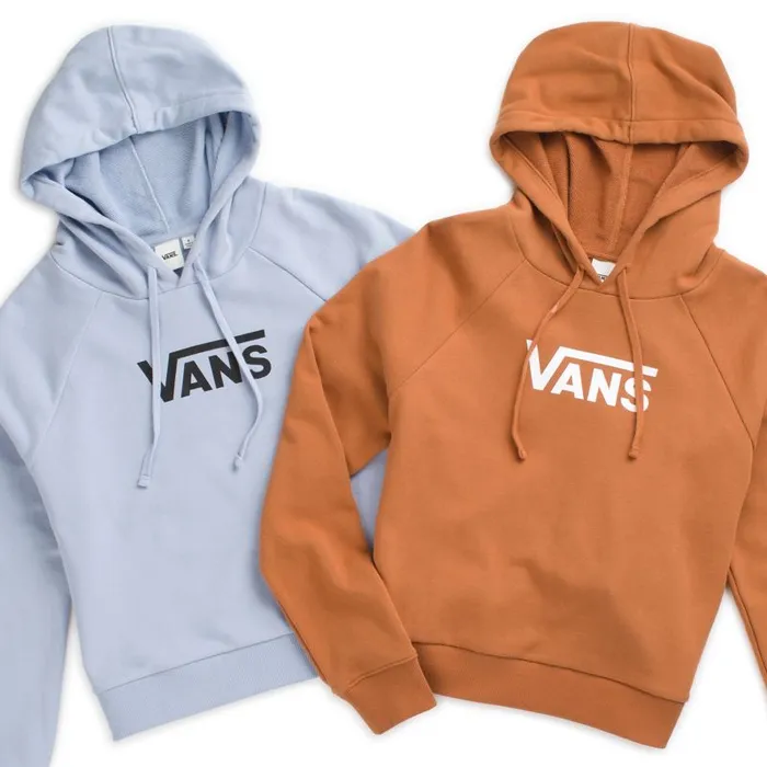 Hoodies and Jackets Women Vans Flying V Boxy Hoodie Zen Blue Hoodies and Jackets Women Vans Flying V Boxy Hoodie Zen Blue