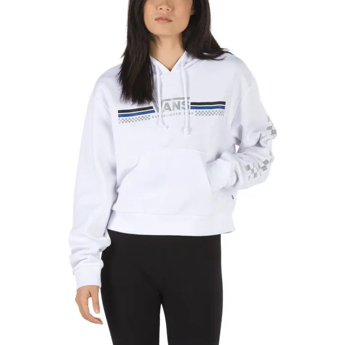 Hoodies and Jackets Women Vans Sporty Crop Hoodie White