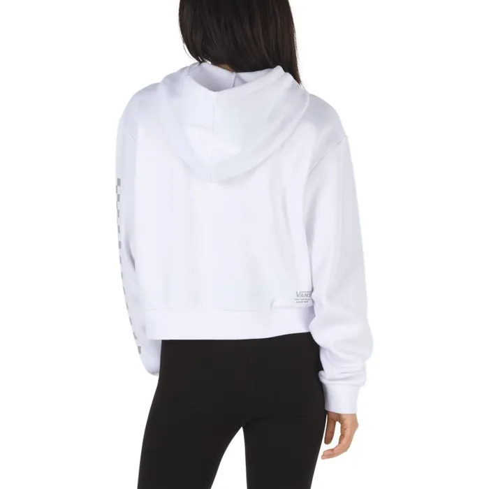 Hoodies and Jackets Women Vans Sporty Crop Hoodie White Hoodies and Jackets Women Vans Sporty Crop Hoodie White