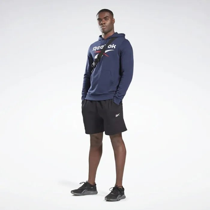 Hoodies and Sweatshirts Mens Reebok Identity Big Logo Hoodie Vector Navy