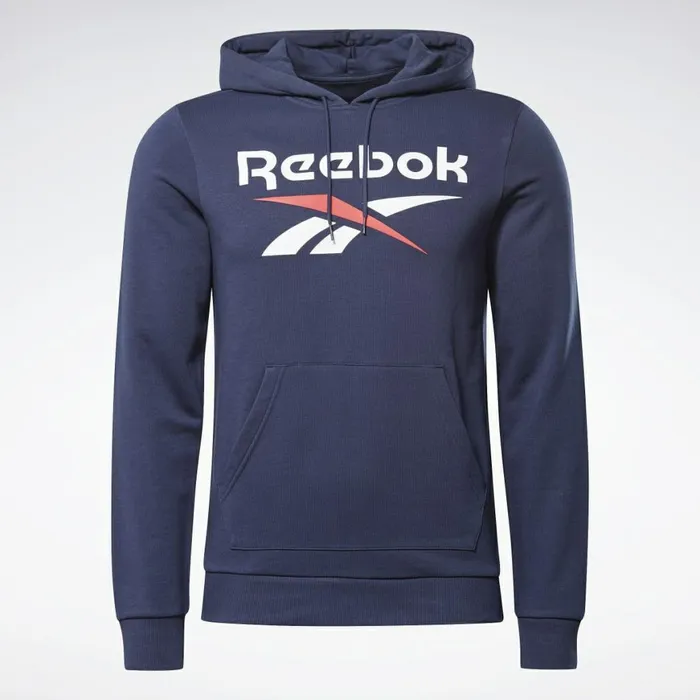 Hoodies and Sweatshirts Mens Reebok Identity Big Logo Hoodie Vector Navy