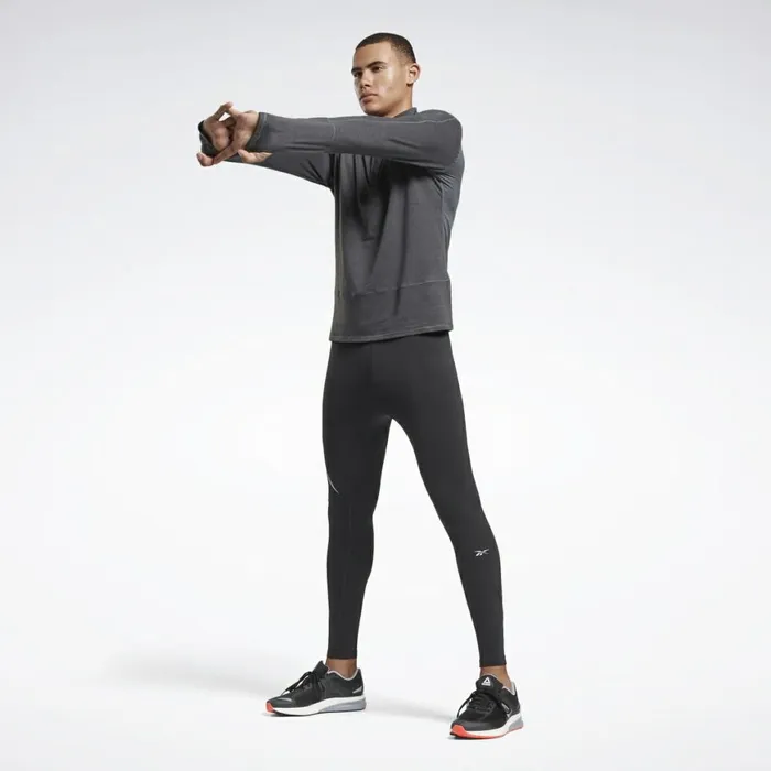 Hoodies and Sweatshirts Mens Reebok Running Essentials Quarter Zip Black