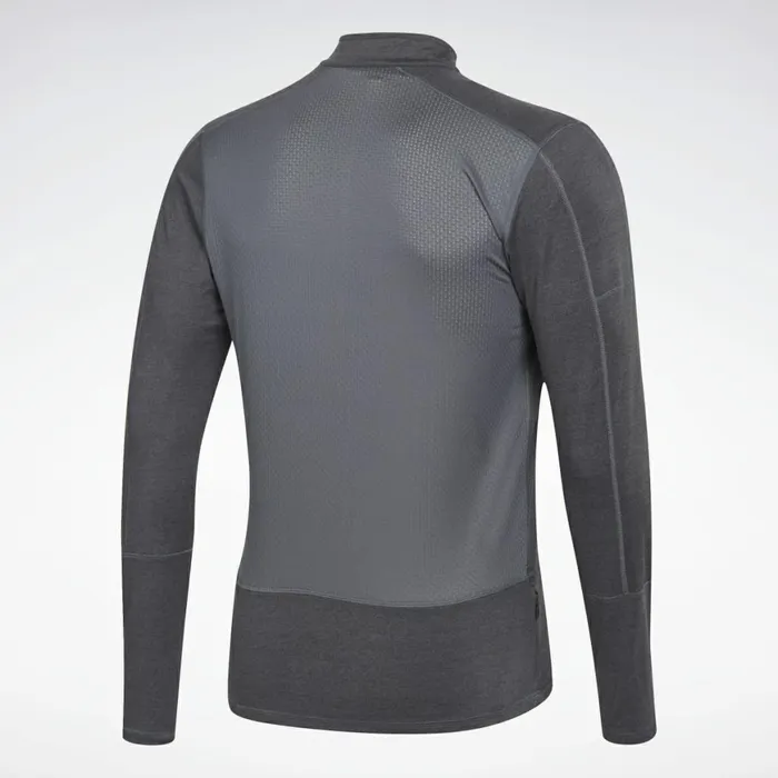 Hoodies and Sweatshirts Mens Reebok Running Essentials Quarter Zip Black