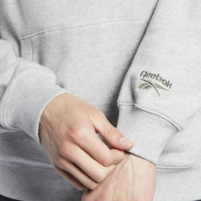 Hoodies and Sweatshirts MensWomens Reebok Classics Camping Graphic Hoodie Medium Grey Heather