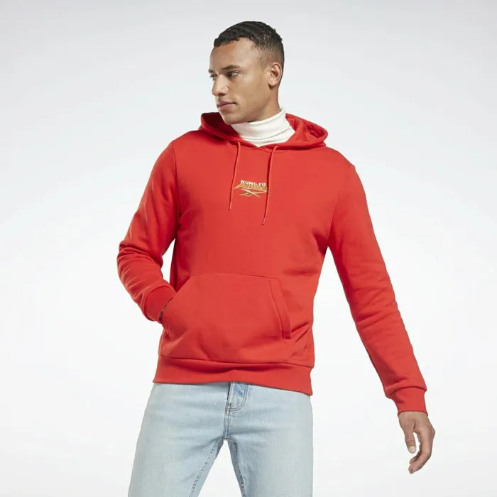 Hoodies and Sweatshirts MensWomens Reebok Kung Fu Panda Sweatshirt Motor Red