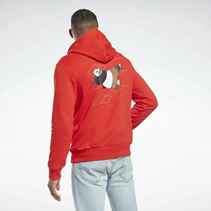 Hoodies and Sweatshirts MensWomens Reebok Kung Fu Panda Sweatshirt Motor Red
