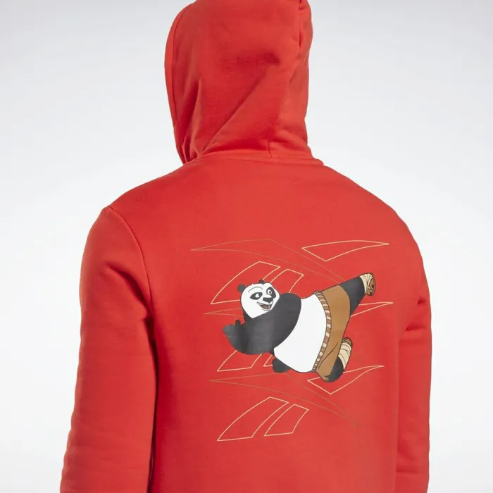 Hoodies and Sweatshirts MensWomens Reebok Kung Fu Panda Sweatshirt Motor Red