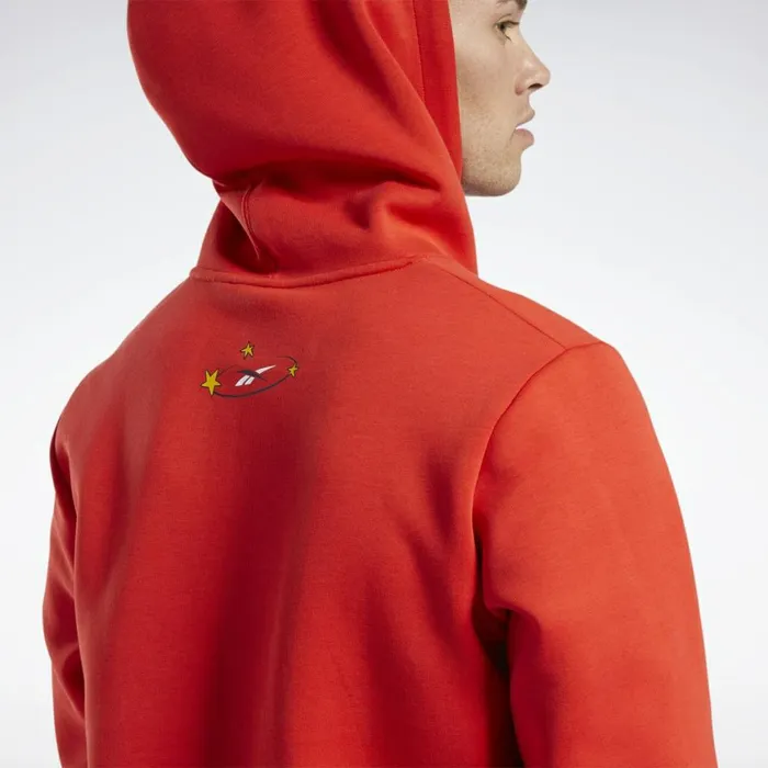 Hoodies and Sweatshirts MensWomens Reebok Tom And Jerry Hoodie Motor Red