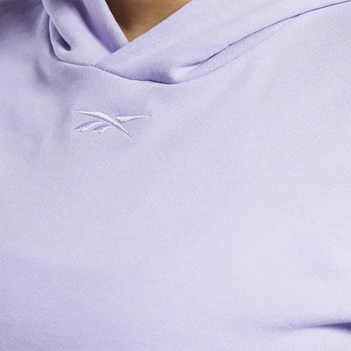 Hoodies and Sweatshirts Womens Reebok Cardi B Crop Sweatshirt Plus Size Crisp Purple