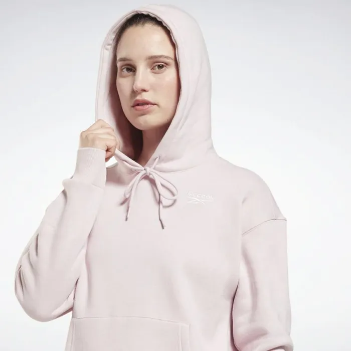 Hoodies and Sweatshirts Womens Reebok Identity Fleece Pullover Hoodie Frost Berry