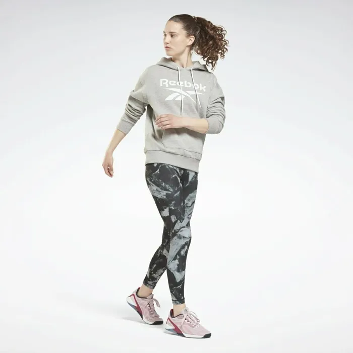 Hoodies and Sweatshirts Womens Reebok Identity Logo Fleece Pullover Hoodie Medium Grey Heather