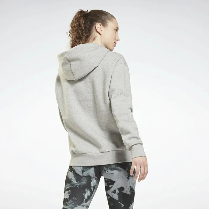 Hoodies and Sweatshirts Womens Reebok Identity Logo Fleece Pullover Hoodie Medium Grey Heather