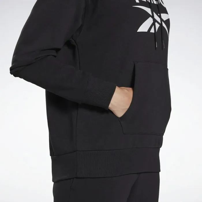 Hoodies and Sweatshirts Womens Reebok Identity Logo French Terry Hoodie Black