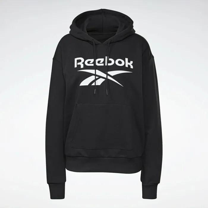 Hoodies and Sweatshirts Womens Reebok Identity Logo French Terry Hoodie Black