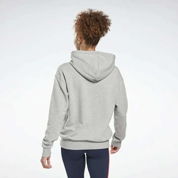 Hoodies and Sweatshirts Womens Reebok Identity Logo French Terry Hoodie Medium Grey Heather