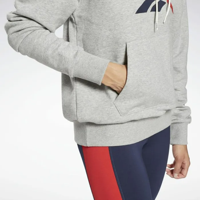 Hoodies and Sweatshirts Womens Reebok Identity Logo French Terry Hoodie Medium Grey Heather