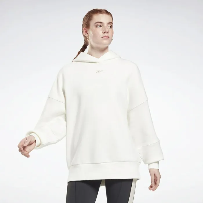 Hoodies and Sweatshirts Womens Reebok Retro Oversize Hoodie Chalk