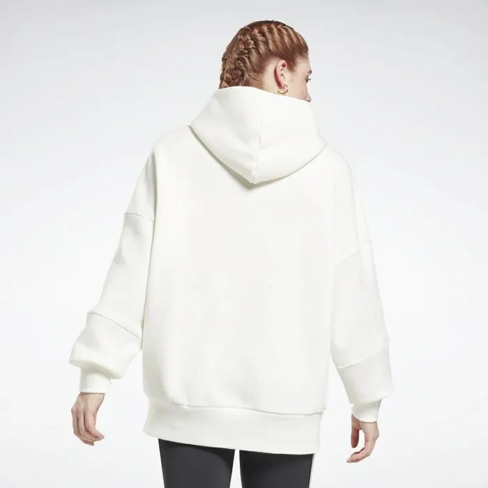 Hoodies and Sweatshirts Womens Reebok Retro Oversize Hoodie Chalk
