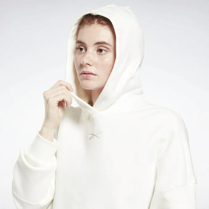 Hoodies and Sweatshirts Womens Reebok Retro Oversize Hoodie Chalk