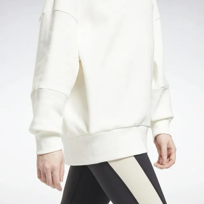 Hoodies and Sweatshirts Womens Reebok Retro Oversize Hoodie Chalk