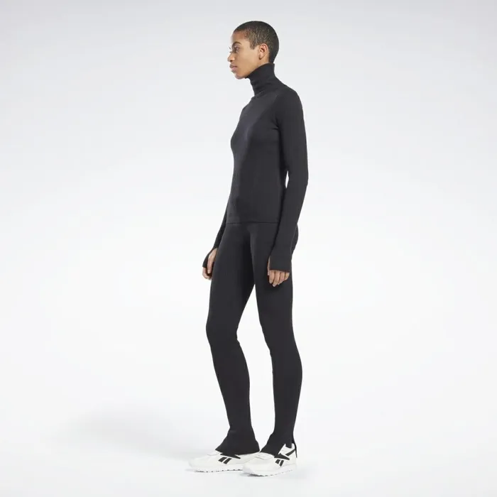 Hoodies and Sweatshirts Womens Reebok VB Roll Neck Sweater Black