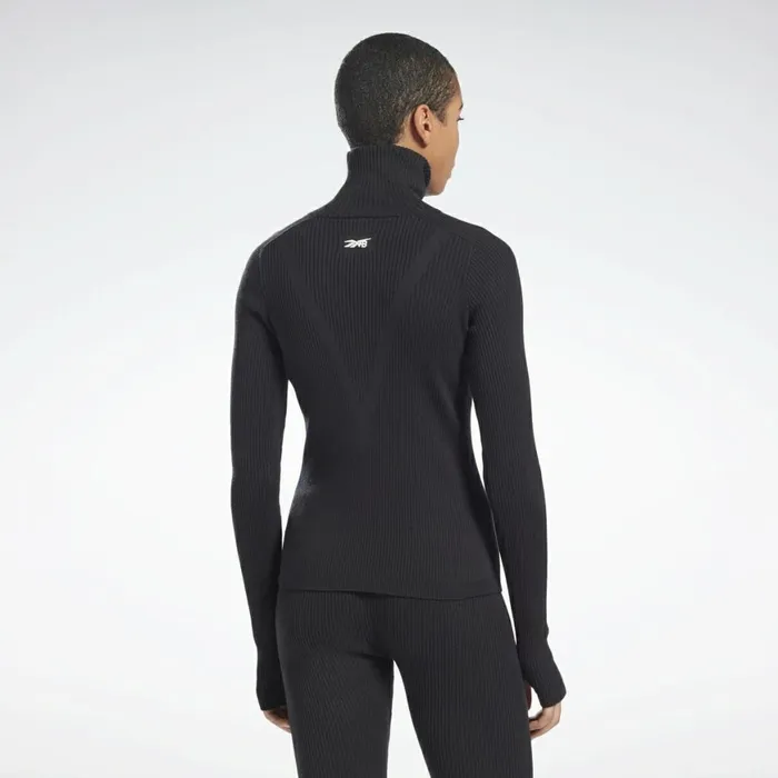 Hoodies and Sweatshirts Womens Reebok VB Roll Neck Sweater Black