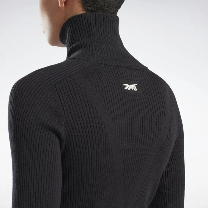 Hoodies and Sweatshirts Womens Reebok VB Roll Neck Sweater Black