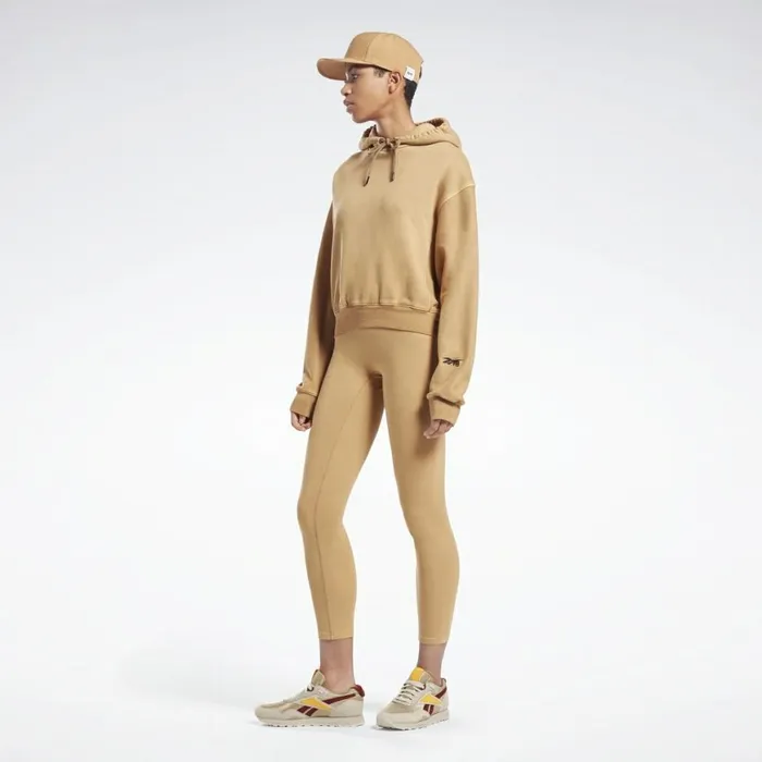 Hoodies and Sweatshirts Womens Reebok VB Travel Hoodie Soft Camel