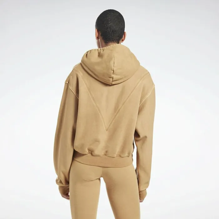 Hoodies and Sweatshirts Womens Reebok VB Travel Hoodie Soft Camel
