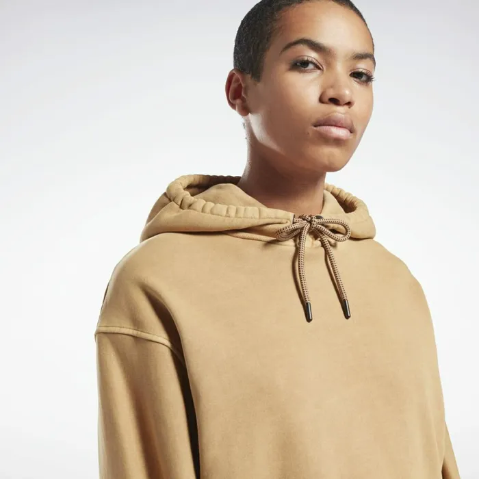 Hoodies and Sweatshirts Womens Reebok VB Travel Hoodie Soft Camel