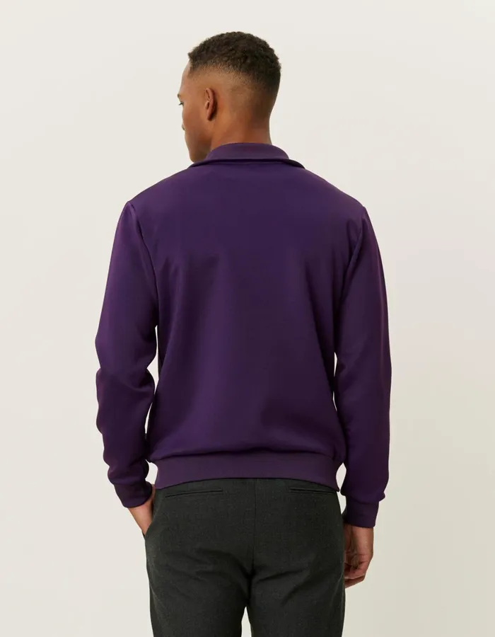 HoodiesSweatshirts Men Les Deux Ballier Track Jacket 8211 Blackberry