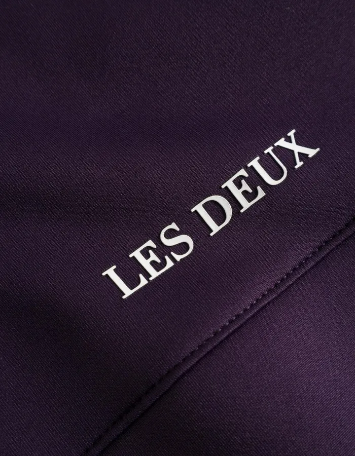 HoodiesSweatshirts Men Les Deux Ballier Track Jacket 8211 Blackberry