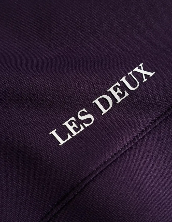HoodiesSweatshirts Men Les Deux Ballier Track Jacket 8211 Blackberry