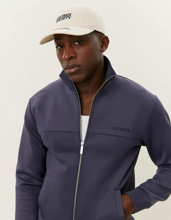 HoodiesSweatshirts Men Les Deux Ballier Track Jacket 8211 Graystone