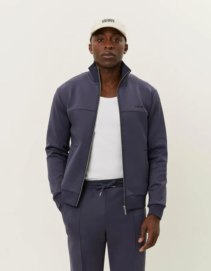 HoodiesSweatshirts Men Les Deux Ballier Track Jacket 8211 Graystone