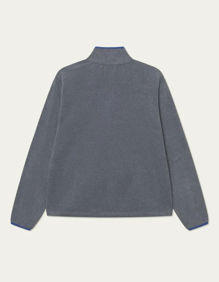 HoodiesSweatshirts Men Les Deux Contrast HalfZip Fleece Sweatshirt 8211 Dark Grey
