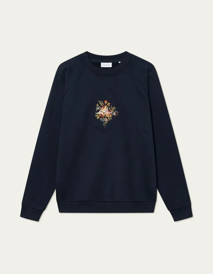 HoodiesSweatshirts Men Les Deux Fiore Sweatshirt 8211 Dark Navy