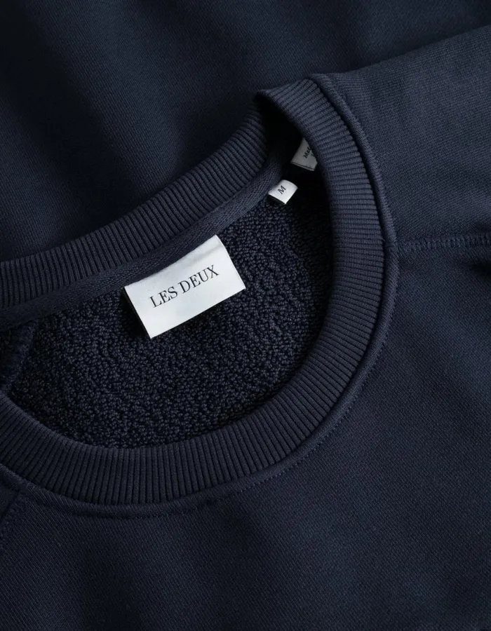 HoodiesSweatshirts Men Les Deux Fiore Sweatshirt 8211 Dark Navy