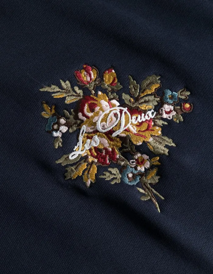 HoodiesSweatshirts Men Les Deux Fiore Sweatshirt 8211 Dark Navy