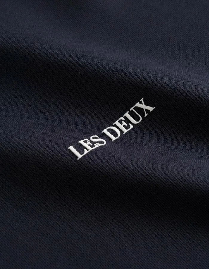 HoodiesSweatshirts Men Les Deux Lens Hoodie 8211 Dark NavyWhite