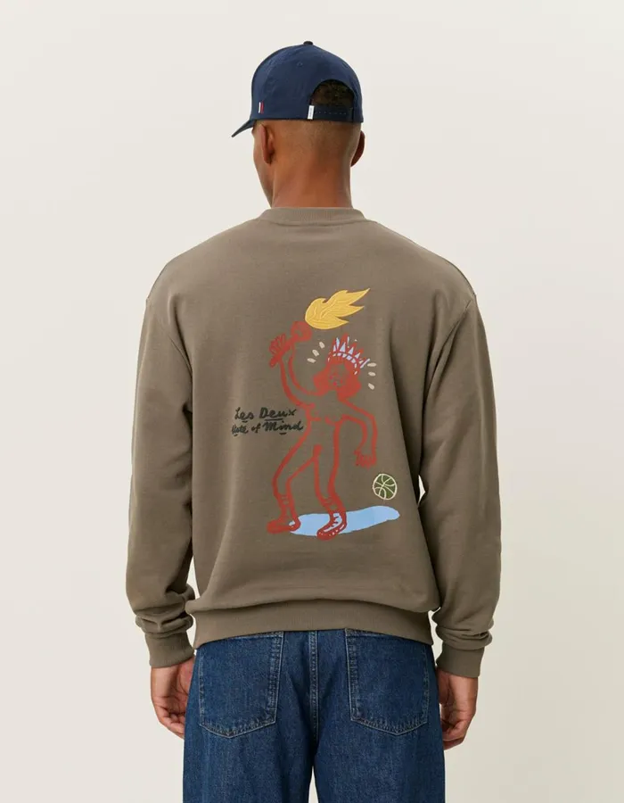 HoodiesSweatshirts Men Les Deux Luca Sweatshirt 8211 Bungee Cord