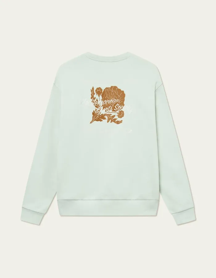 HoodiesSweatshirts Men Les Deux Mediterranean Sweatshirt 8211 Smoke Green