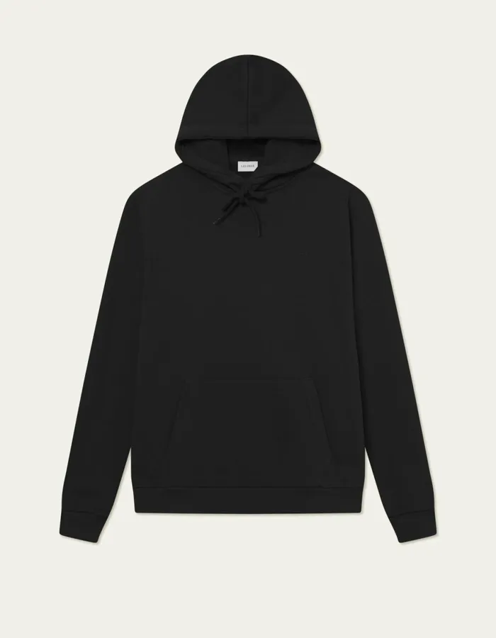 HoodiesSweatshirts Men Les Deux Norregaard Tonal Hoodie 8211 BlackBlack