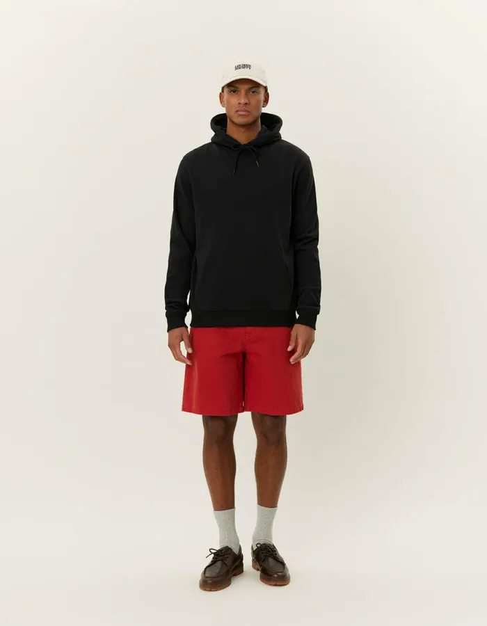 HoodiesSweatshirts Men Les Deux Norregaard Tonal Hoodie 8211 BlackBlack