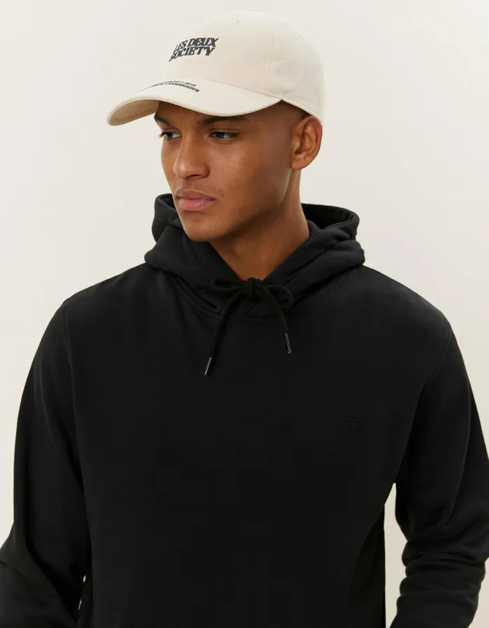 HoodiesSweatshirts Men Les Deux Norregaard Tonal Hoodie 8211 BlackBlack