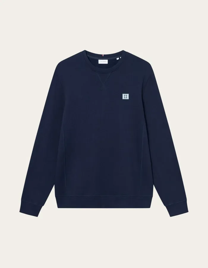 HoodiesSweatshirts Men Les Deux Piece Sweatshirt 8211 Dark NavyBlue Haze