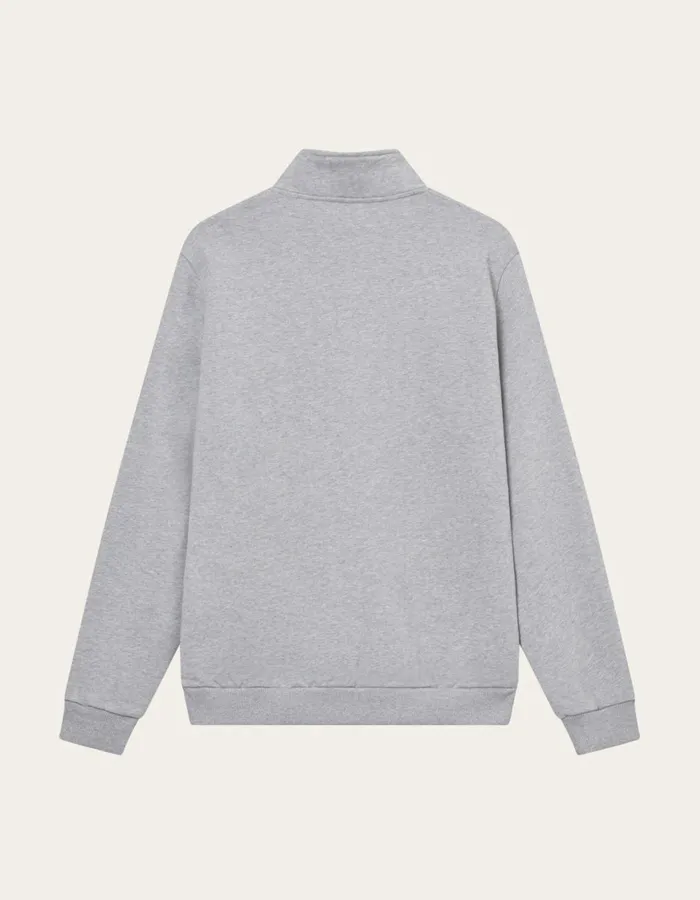 HoodiesSweatshirts Men Les Deux Scandinavian HalfZip Sweatshirt 8211 Light Grey MelangeChive Green HoodiesSweatshirts Men Les Deux Scandinavian HalfZip Sweatshirt 8211 Light Grey MelangeChive Green