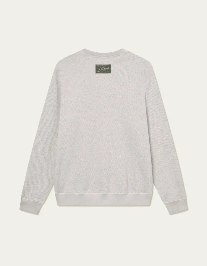 HoodiesSweatshirts Men Les Deux Sully Patch Sweatshirt 8211 Grey Melange